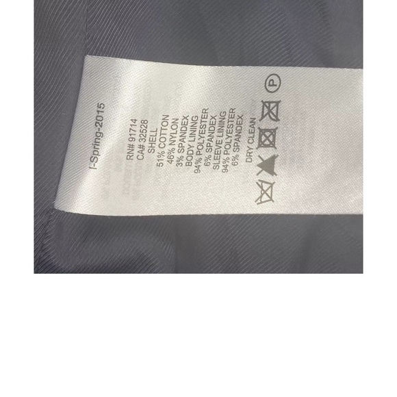 AX Armani exchange navy blue and white pattern Blazer size 4 - Picture 10 of 11